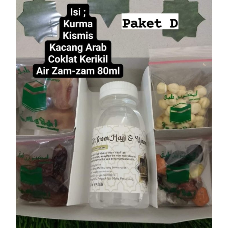 

[ MINIM 20 PAKET] Paket D Oleh-Oleh Haji & Umroh
