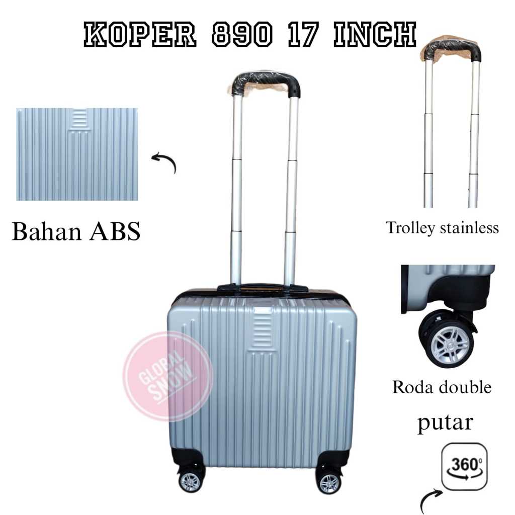 KOPER PILOT 890 17 INCH / KOPER TRAVEL / KOPER KABIN / KOPER BAHAN ABS