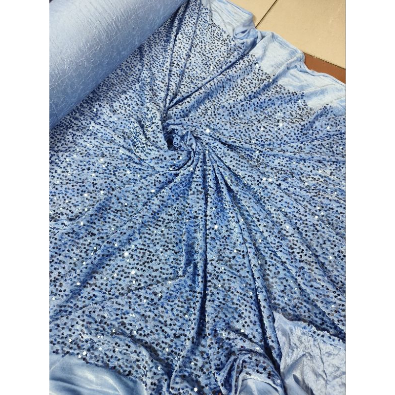 BAHAN SEQUIN BULUDRU SERIBU PAYET/KAIN SERIBU PAYET BULUDRU