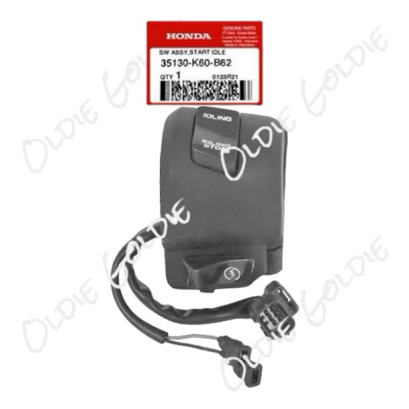 35130-K60-B62 Holder Kanan Tombol Idling Stater Vario 125 LED 2018 - 2021 ISS