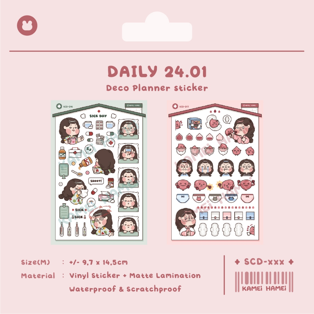 

Daily 24.01 | Kamei Hamei Planner Deco Sticker
