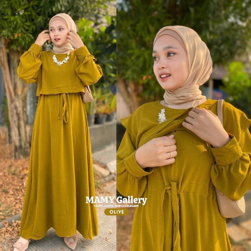 FEDORA GAMIS DRESS ROMPI (PREMIUM QUALTY)