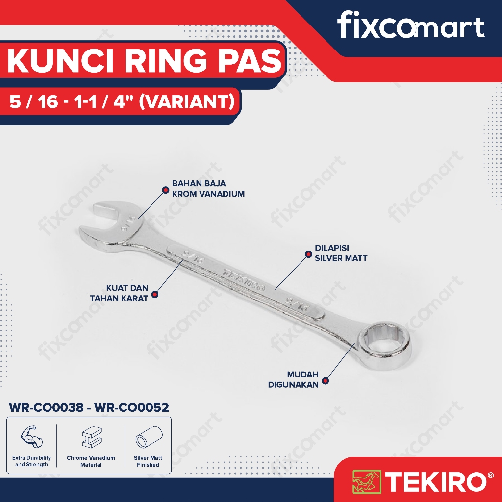 Tekiro Kunci Ring Pas 1 Inch / Tekiro Kunci Ring Pas Inch