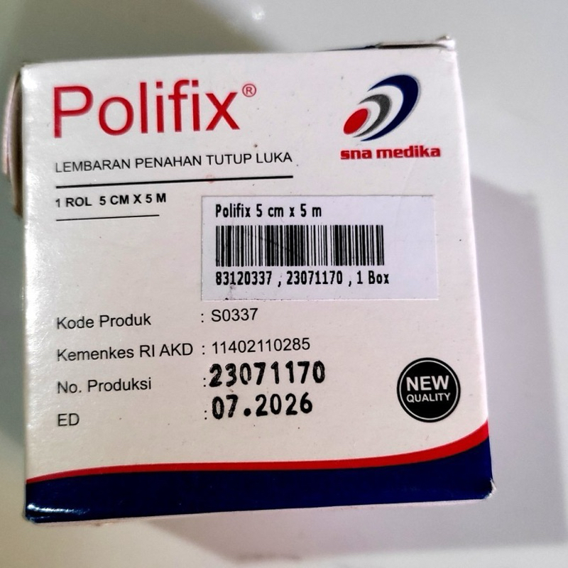 POLIFIX 5x5/perekat medis/polifix 5x5/Polifix Plester 5 cm x 5 m