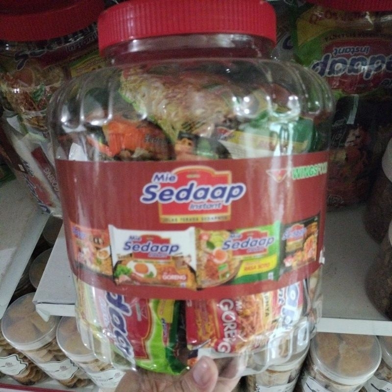 

Paket mie sedap toples