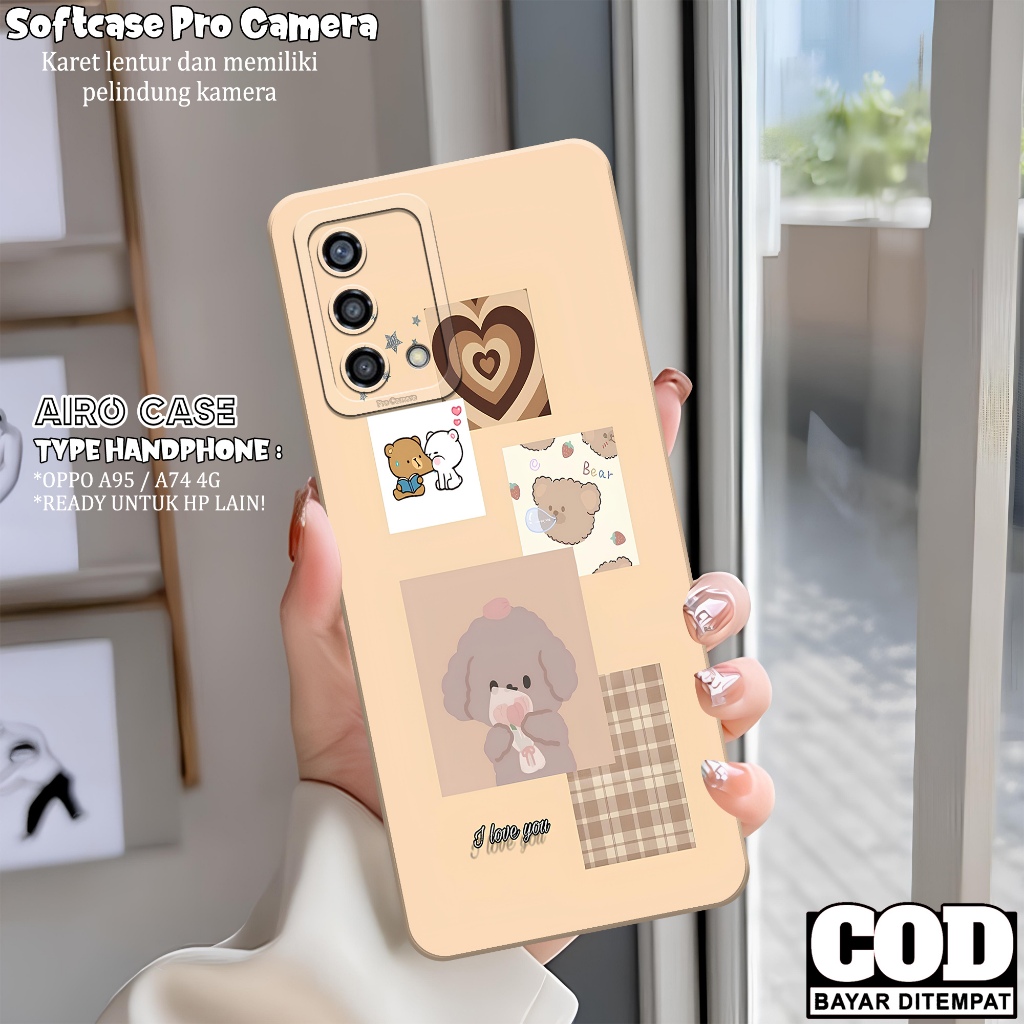 Softcase OPPO A95/ A74 4G Terbaru Case OPPO A95/ A74 4G Fashion Case KARTUN Casing OPPO A95/ A74 4G 