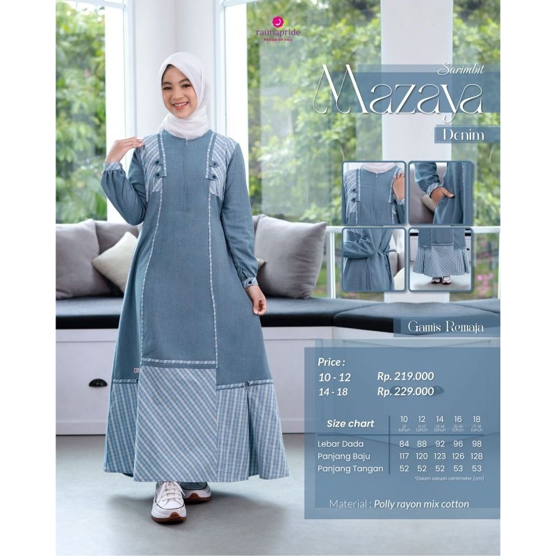 GAMIS REMAJA SARIMBIT MAZAYA BY RAUNAPRIDE