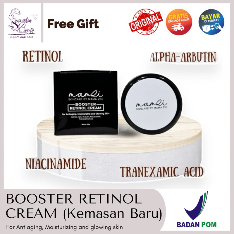 READY SIAP KIRIM (KEMASAN BARU) - CREAM BOSTER BOOSTER MAMZI SKINCARE BY MAMA ZIO BPOM ORIGINAL