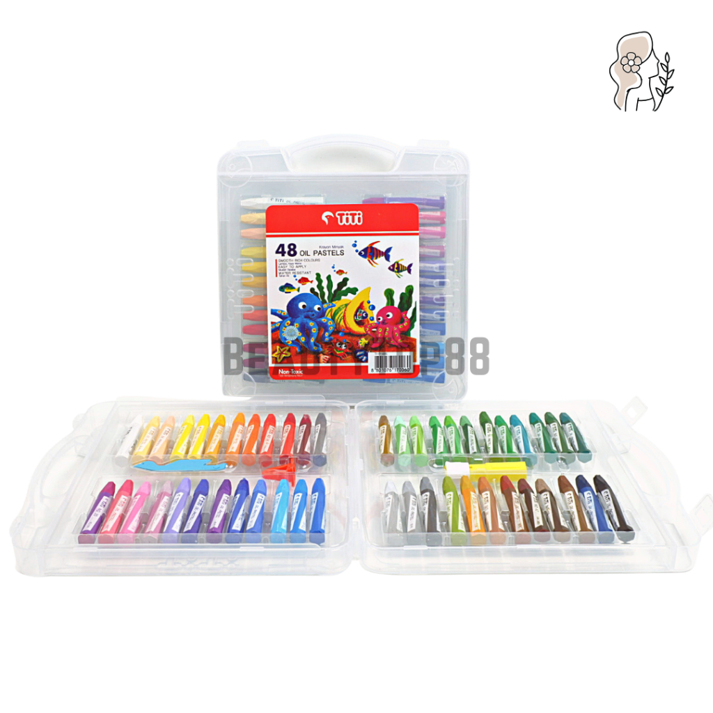 

Crayon Titi 48 Warna Oil Pastel - Krayon Mewarnai 48 W [HARGA PER SET]