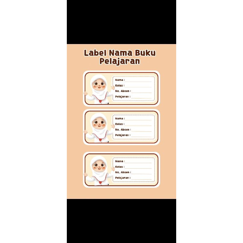 

Stiker Nama Buku Pelajaran