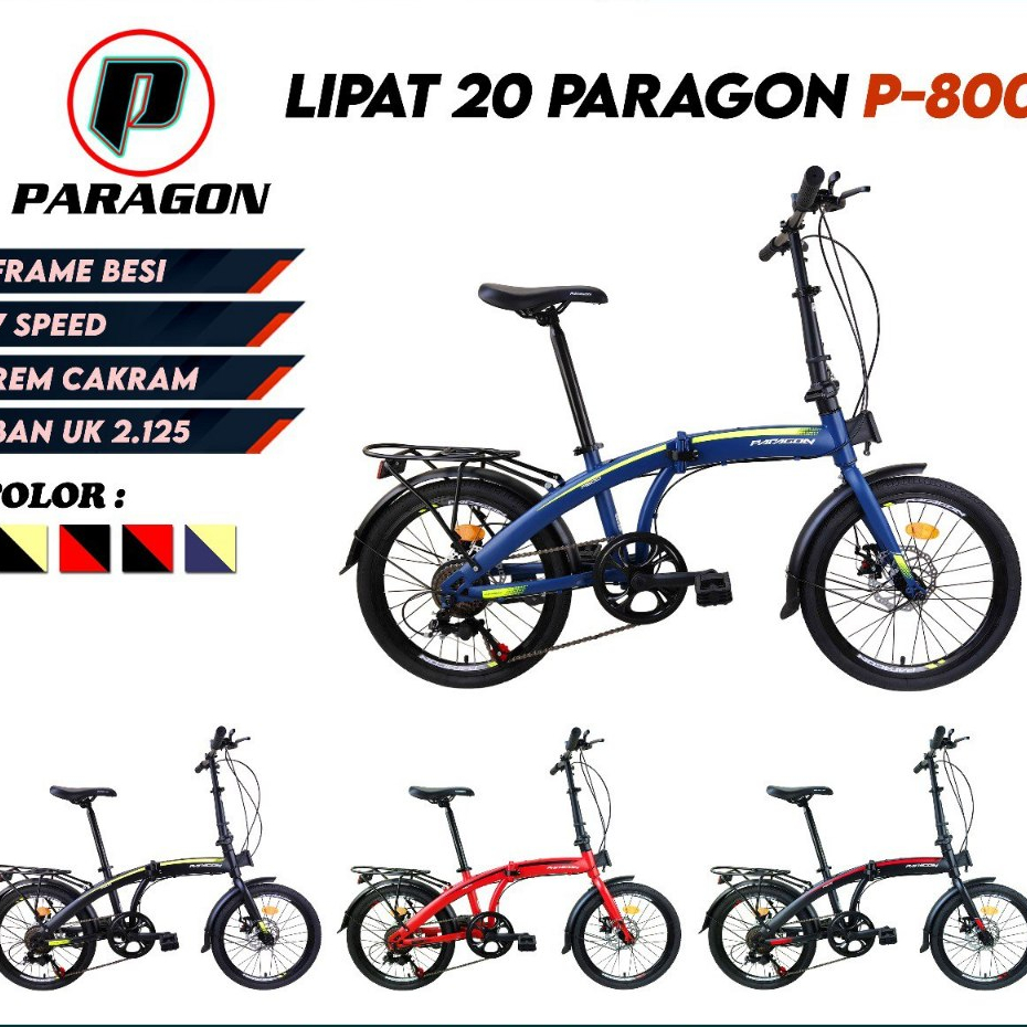 SEPEDA LIPAT 20" 07SP PARAGON P800 DISC BRAKE