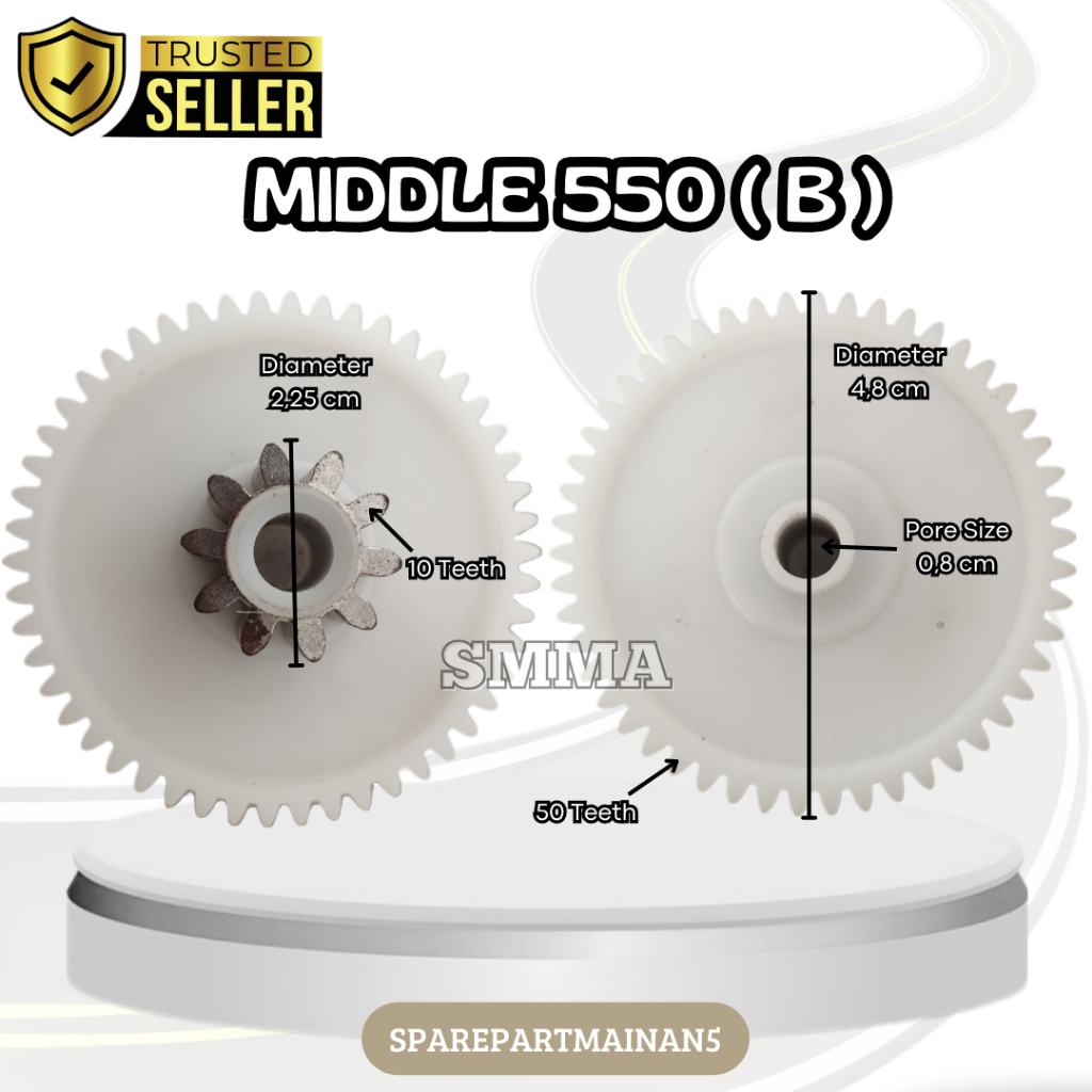 SMA5 || Gearbox 550 Type Midle kembang 6 Gear Pliko / Gearbox/ motor Mobil aki mainan