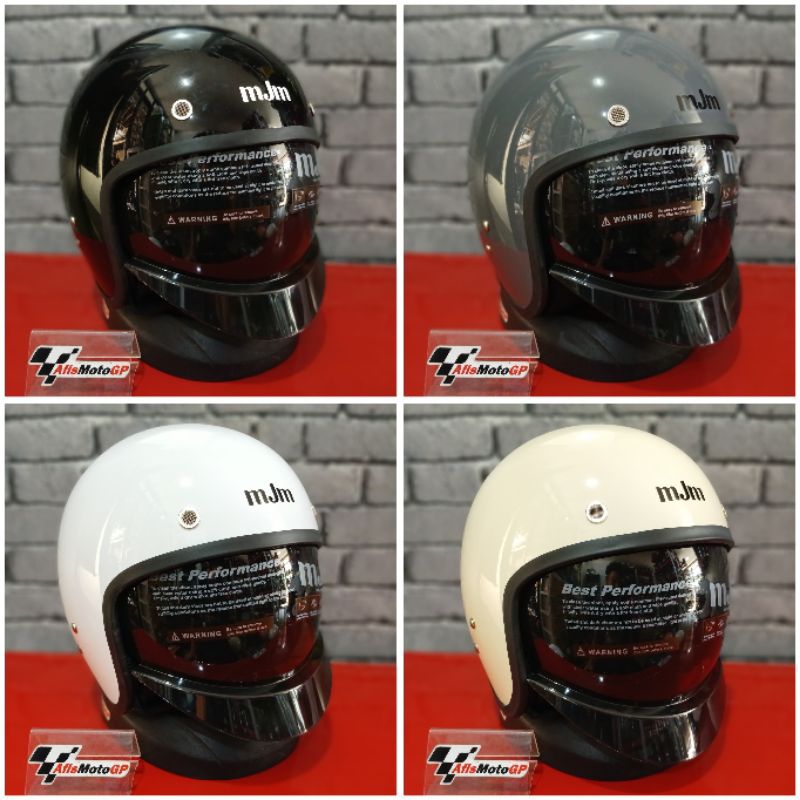 [COD] Helm Retro MJM capello Half face Mds magnum SNI