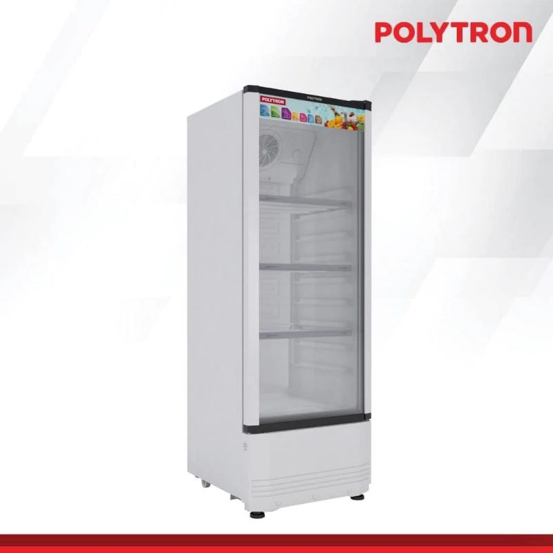 POLYTRON Showcase Pendingin Minuman 3 Rak White 180 Liter SCN-180L Garansi Resmi
