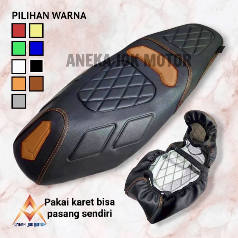 Sarung jok motor NEW EXTREM kulit jok motor beat / vario 125 / mio / scoopy / vario 150 / nmax / var