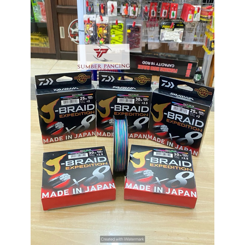 Senar PE Daiwa JBraid X8 Expedition 300meter 500meter