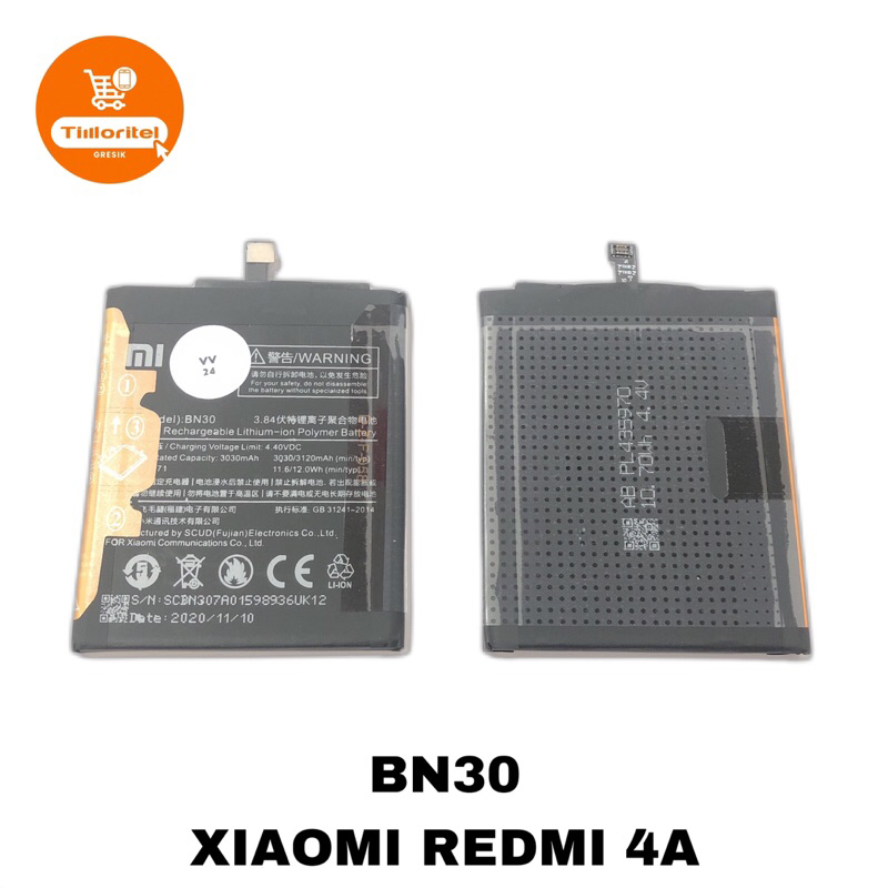 BATTERY BN30 / BATRE BATERAI XIAOMI REDMI 4A BN30 ORI