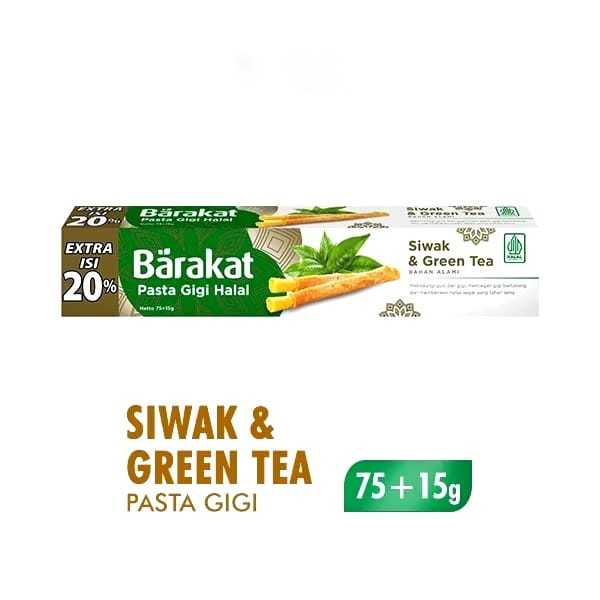 [BARAKAT PASTA GIGI SIWAK 75 GR]BARAKAT PASTA GIGI SIWAK HALAL 75 GR