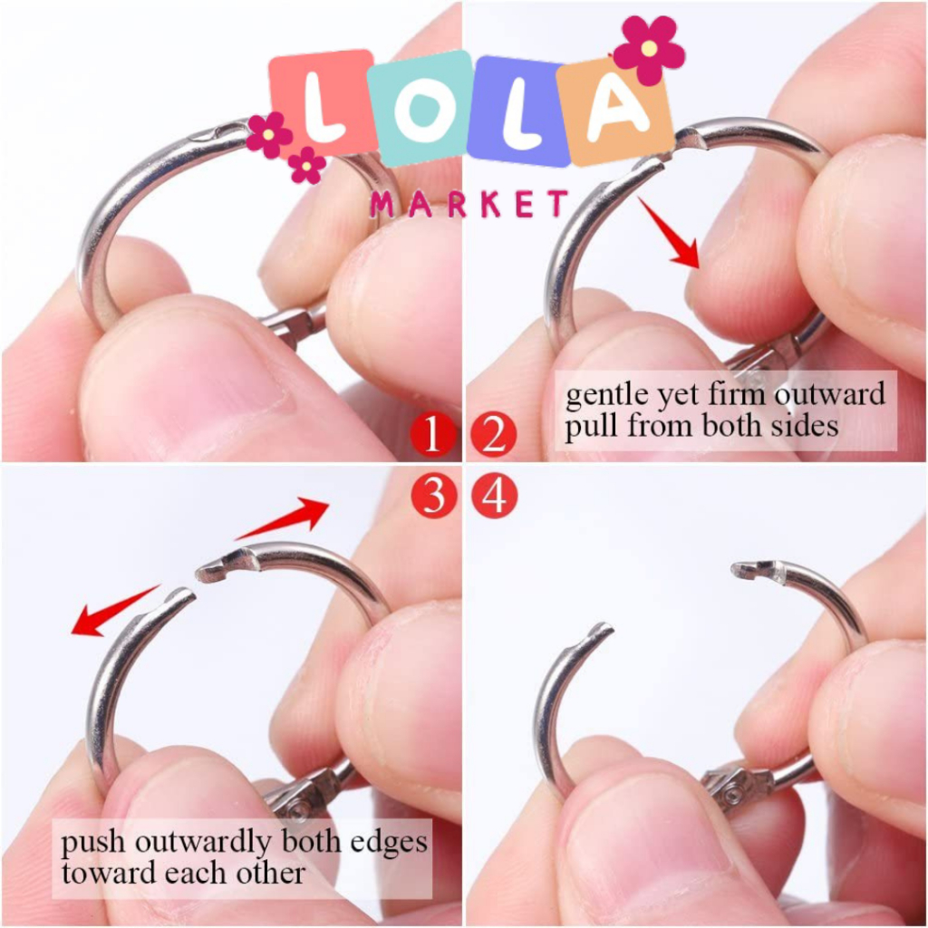 

cincin pembuka dan penutup 40mm/cincin pengikat baja tahan karat/cincin buku sampel/cincin daun lepas