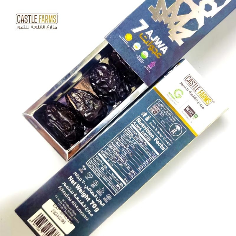

Castle Farms Kurma Ajwa Premium Organik 7 Butir Panen Baru