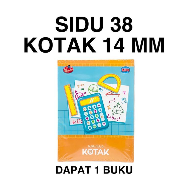 

BUKU TULIS KOTAK 14 MM Sinar Dunia SiDu SD 38 Kotak Besar 14 mm 1.4 cm