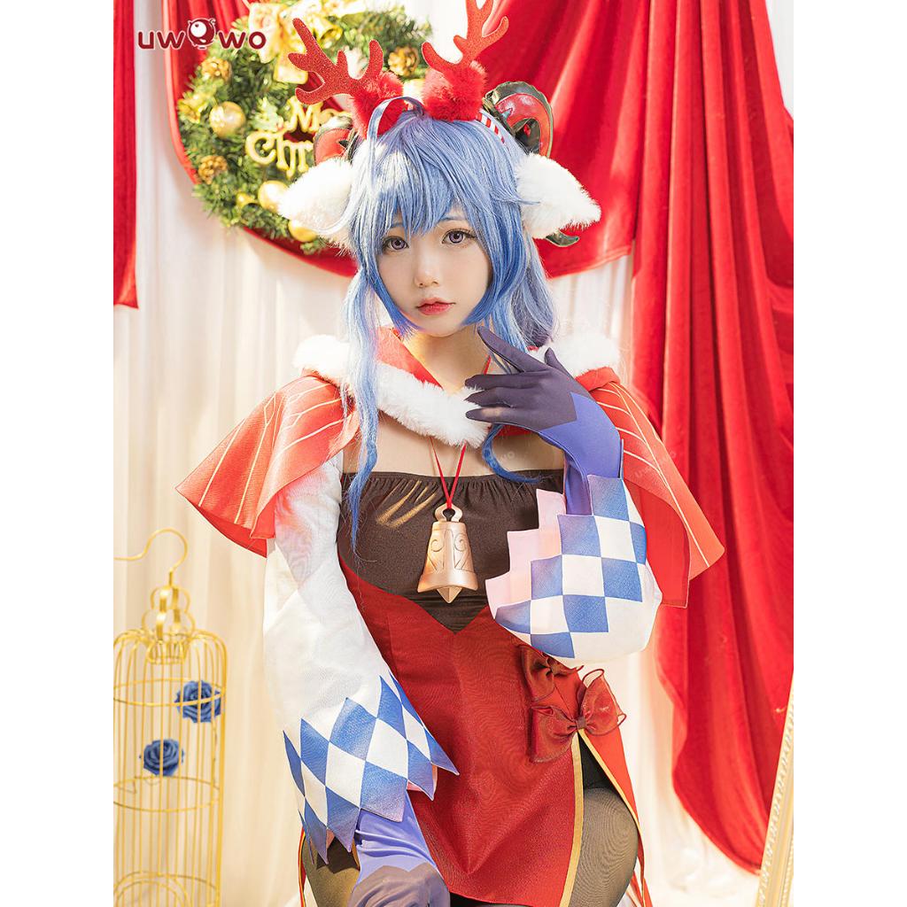 【Uwowo】Genshin Impact cosplay Ganyu cosplay Costume and Ganyu Wig