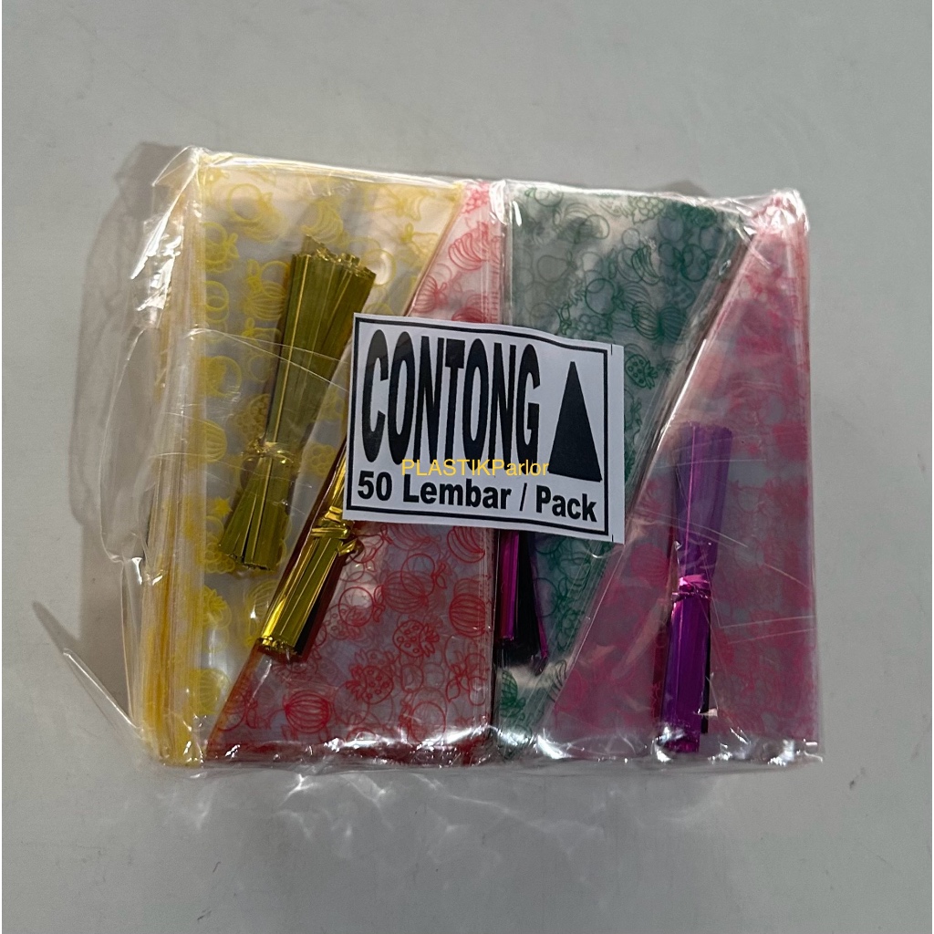 Plastik Contong Kacang / Mete Segitiga dan Tali (Ball)