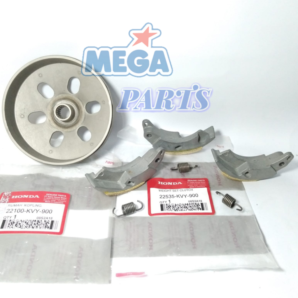 MANGKOK GANDA BEAT KARBU KVY MANGKOK GANDA KOPLING BEAT OLD Kampas Ganda Beat Scoopy Karbu KVY SET