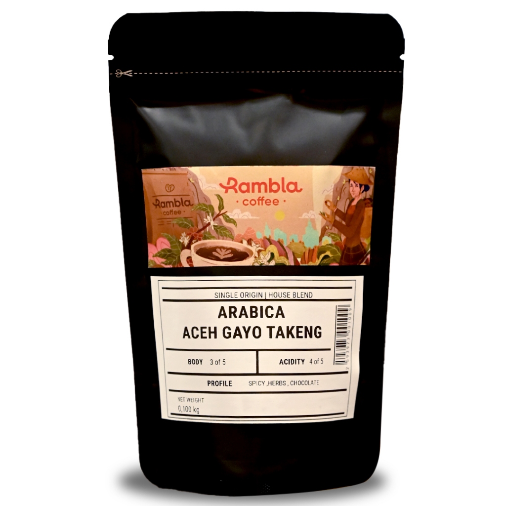 

Rambla Coffee - Kopi Arabica Aceh Gayo Takengon 100 Gr