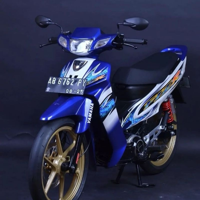Striping Stiker Body Yamaha Fizr Tahun 2005 Full Cluth Fullset VNYL Sticker FizR BIRU Termurah
