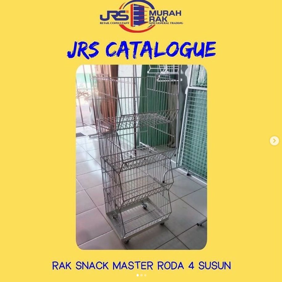 RAK SNACK MASTER 4 SUSUN PAKAI RODA