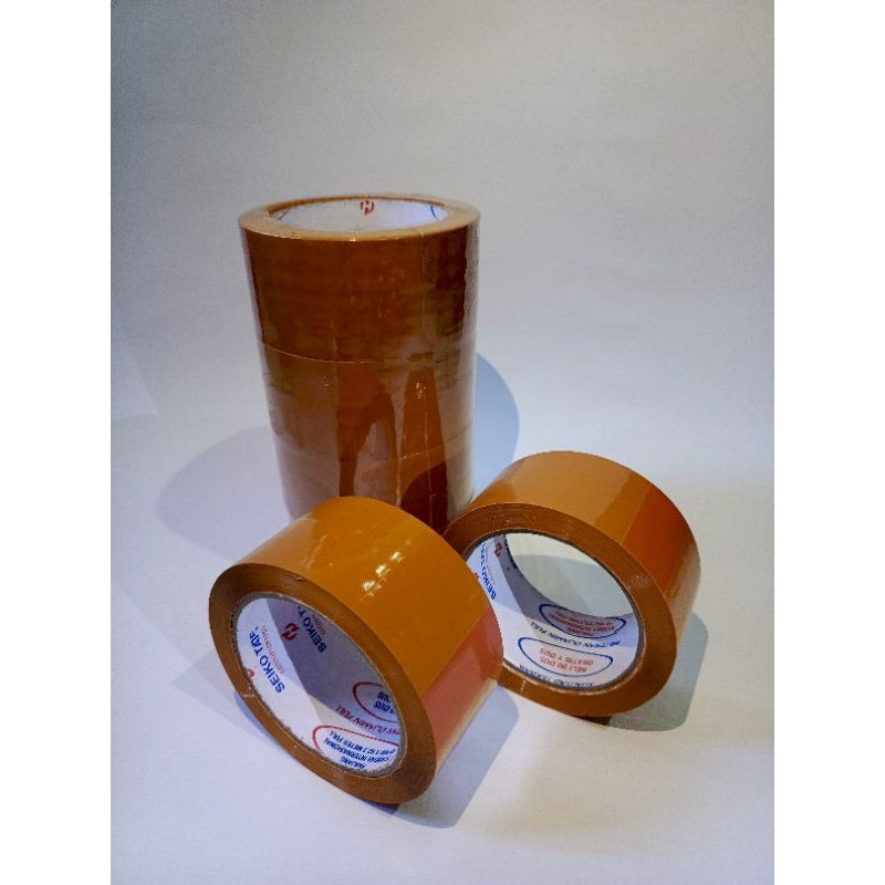 

LAKBAN COKLAT MERK SEIKO TAPE 2 INCH X 90Y (45MM X 90 YARD) SOLATIP TEBAL MURAH EKONOMIS