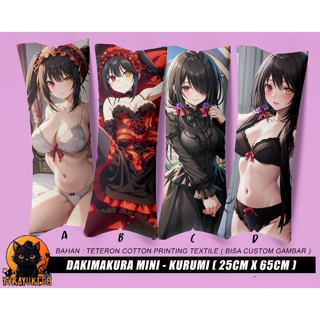 Bantal Dakimakura Kurumi Tokisaki