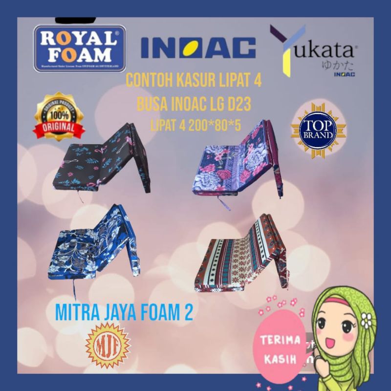Kasur lipat 4  inoac tebal 5 cm Original lipat 4 free bantal