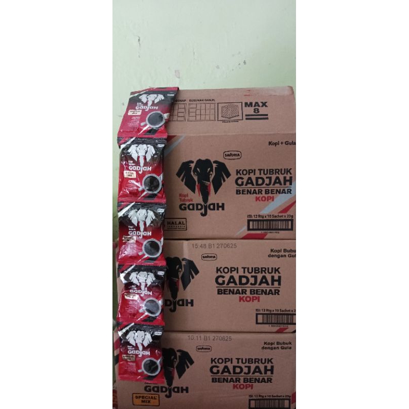 

KOPI GADJAH MIX 1 Renteng isi 10 Sachet