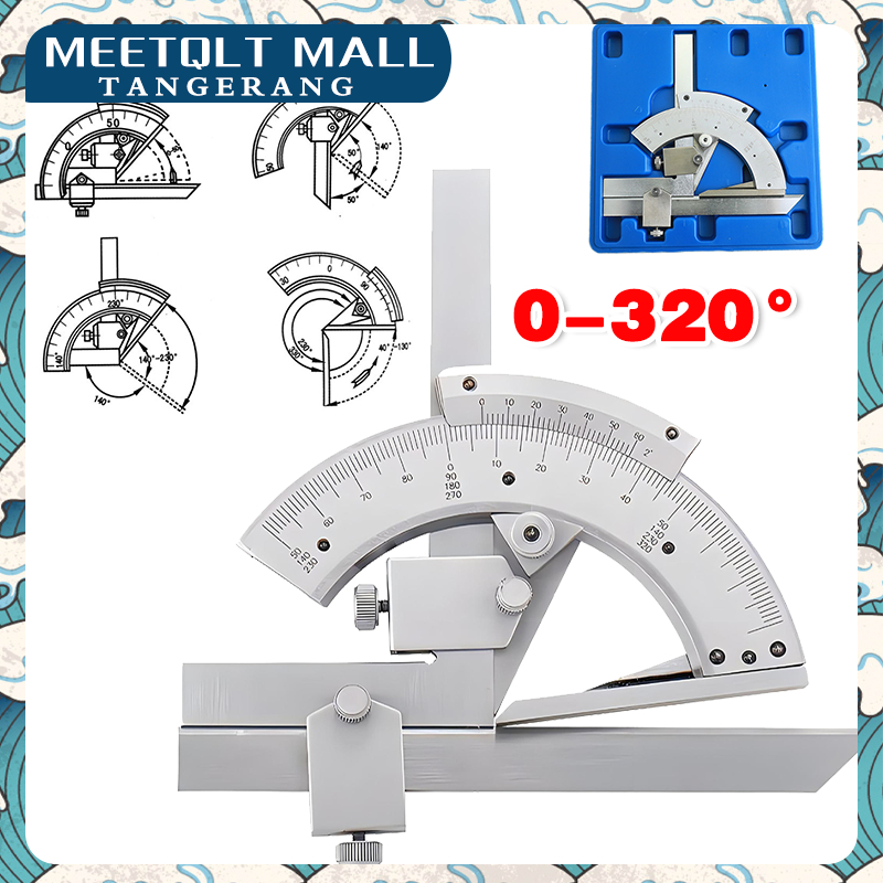 

Alat Ukur Sudut-Protactor Alat Ukur Sudut-Angle Measuring Ruler 0-320 Degree