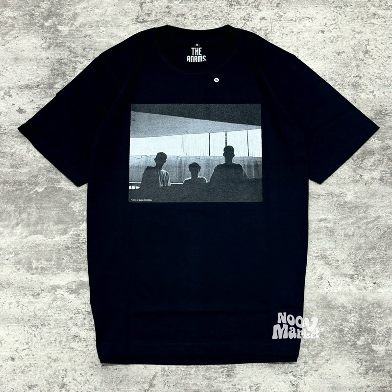noov music merch The Adams - Potrait Tshirt - Black | Original Merchandise Kaos Pria