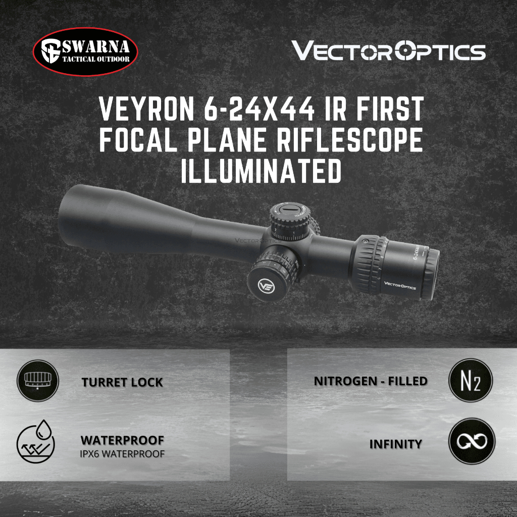 Veyron 6-24x44 IR First Focal Plane Scope Illuminated - Vector Optic