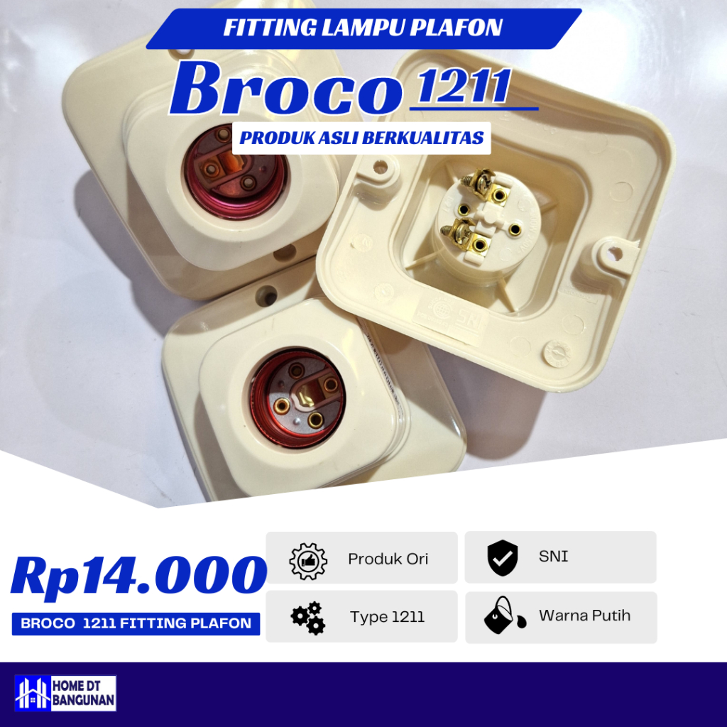 FITTING LAMPU PLAFON BROCO 1211
