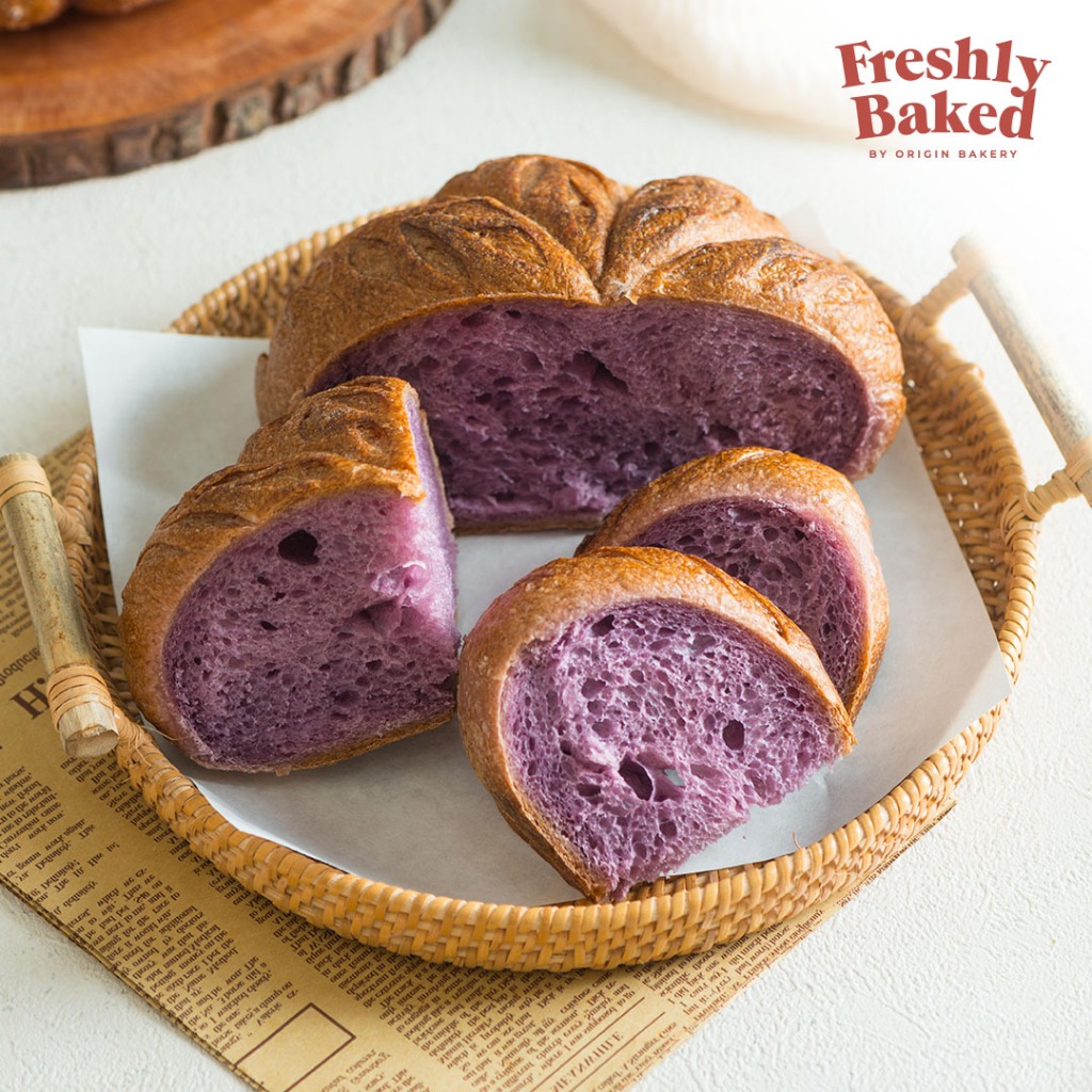 

RB Sourdough Ubee - Sweet Potato Sourdough - Sourdough Ubi Ungu - Freshly Baked by Origin Bakery