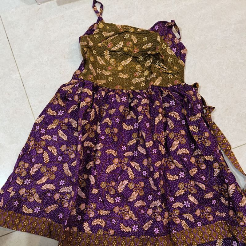 dress batik anak mirota size 7 cewek kid kids girl girls