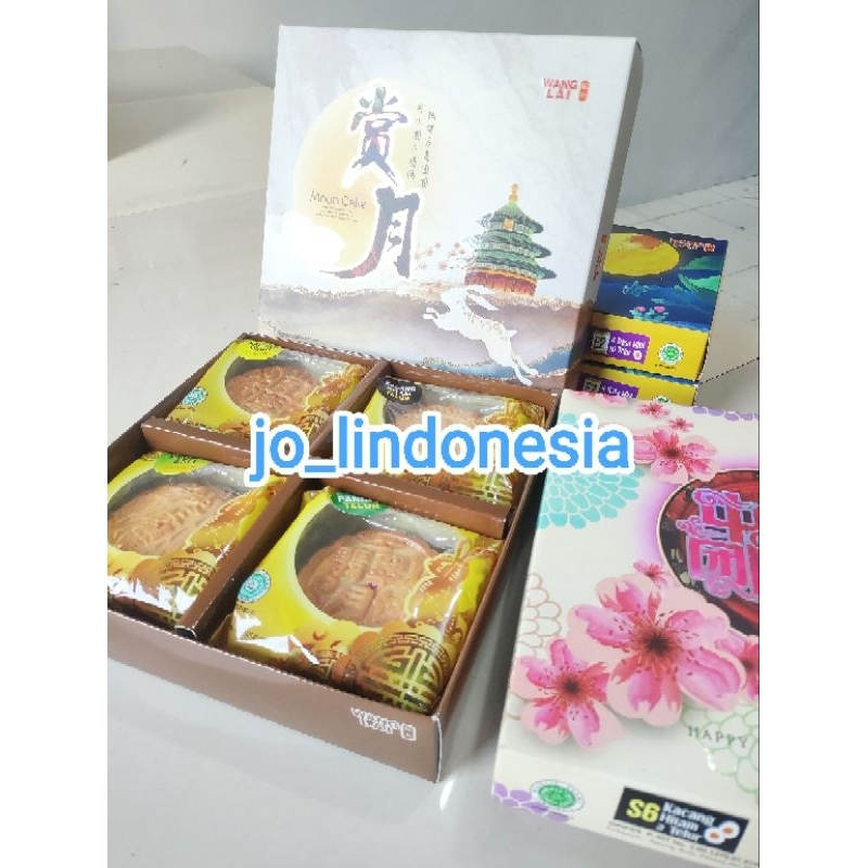 

Wanglai mooncake wang lai kue bulan wanglai isi 4pcs/box harga grosir