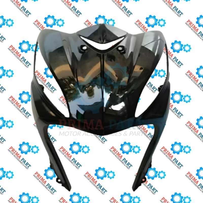 Cover Tameng Depan Revo Fi  , Revo Fit Injeksi 2015 2020 Hitam Glossy