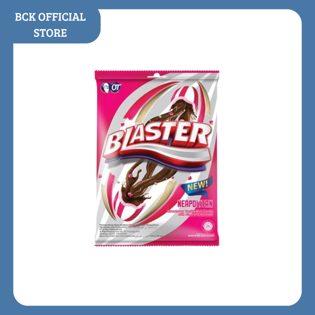 

Permen Blaster Neopolitan Strawberry Vanilla 125 gr (PCS)