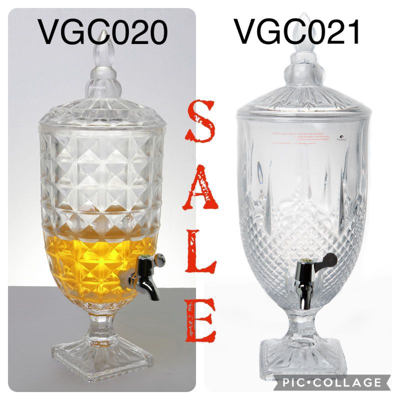 VICENZA,DISPENSER / TEMPAT AIR JUS KACA VGC-020/VGC-021