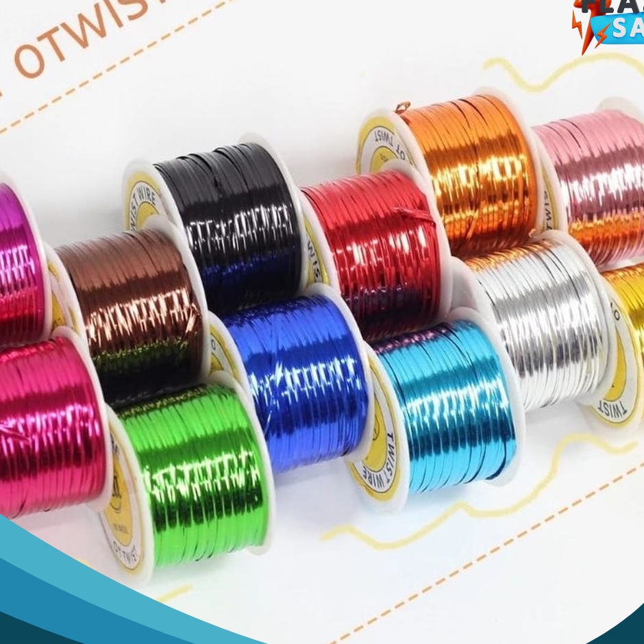 

TERLARIS Twister Tie Kawat Souvenir Rol Twister Roll S panjang 5 meter