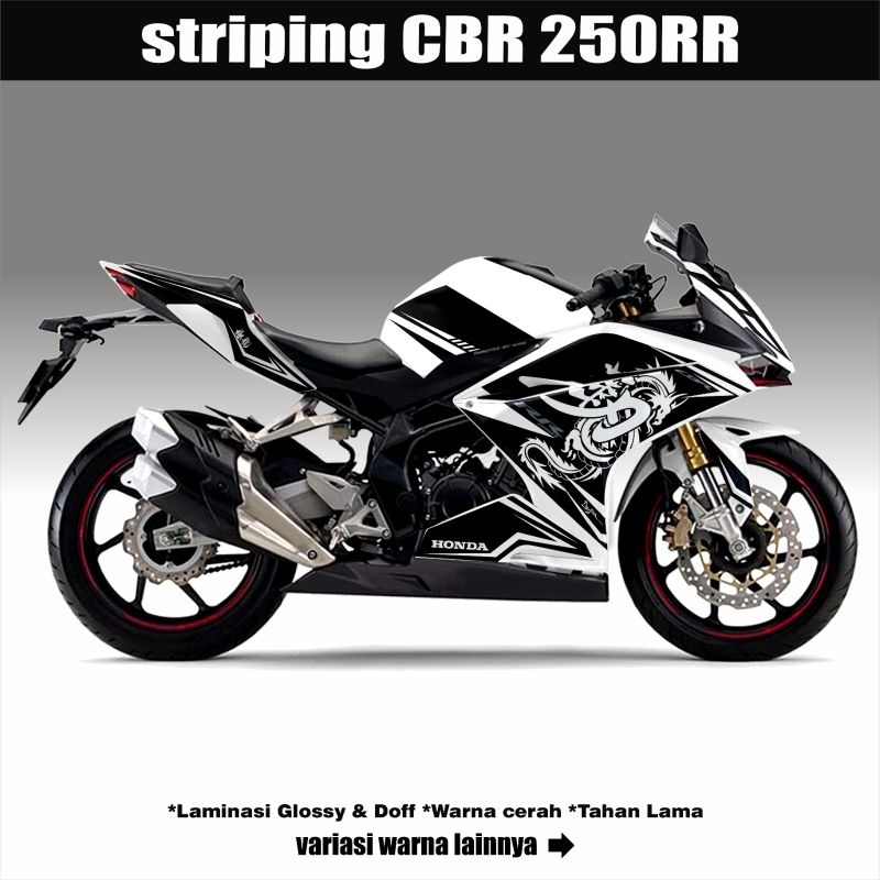 Stiker Striping  Motor Cbr 250RR / Sticker Decal Honda Cbr 250rr Motif Naga Kanji / cbr250 rr