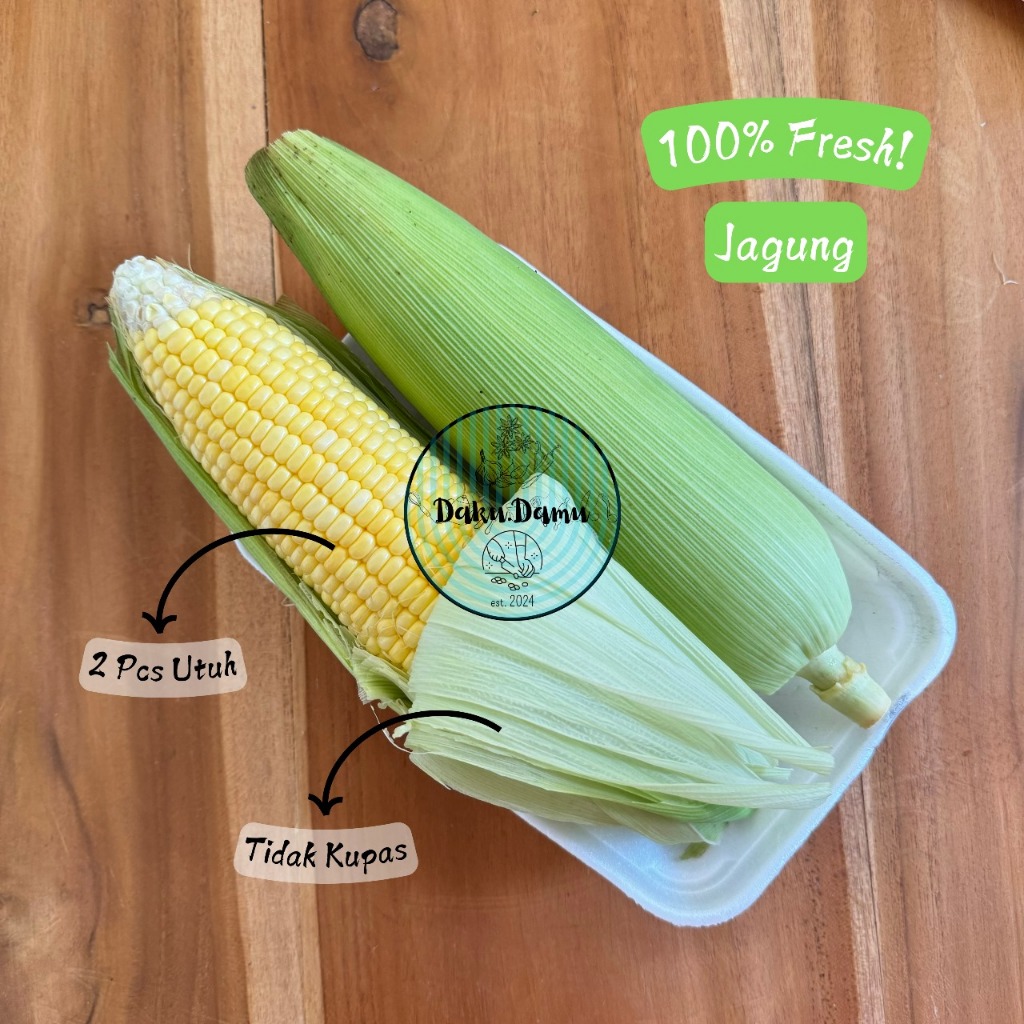 

Jagung Manis Utuh Tidak Kupas 2 Pcs