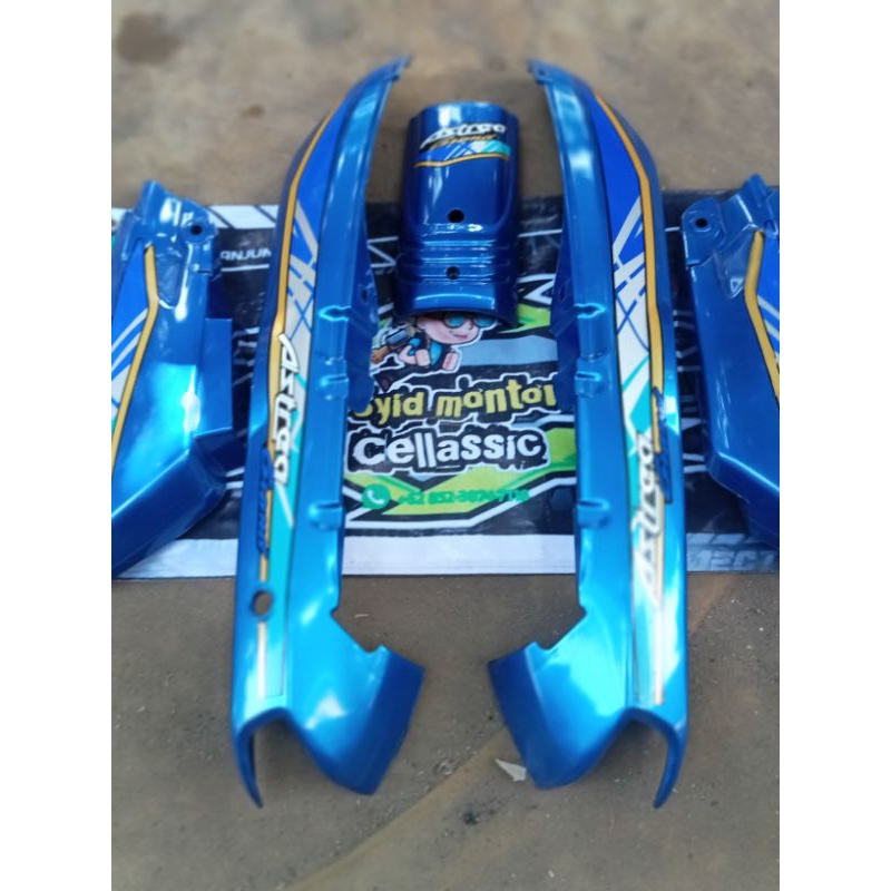 cover bodi samping box aki panel dada depan Honda Astrea grand bulus 91-92