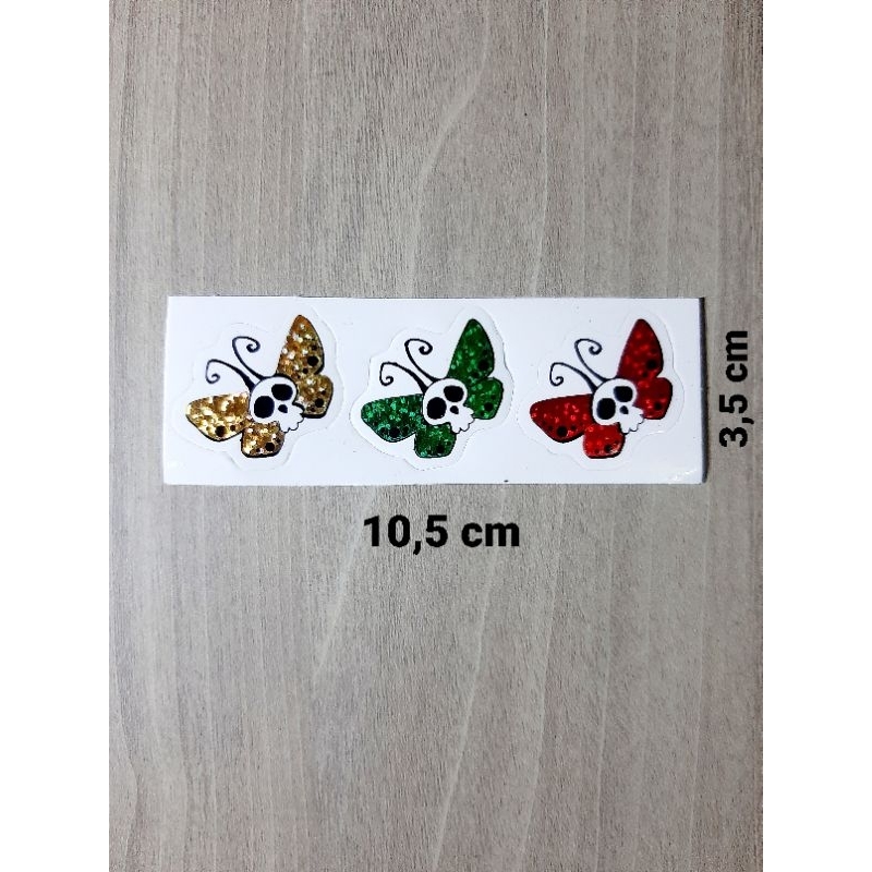 

STIKER GRAFTAC KUPU KUPU HOLOGRAM UKURAN KECIL